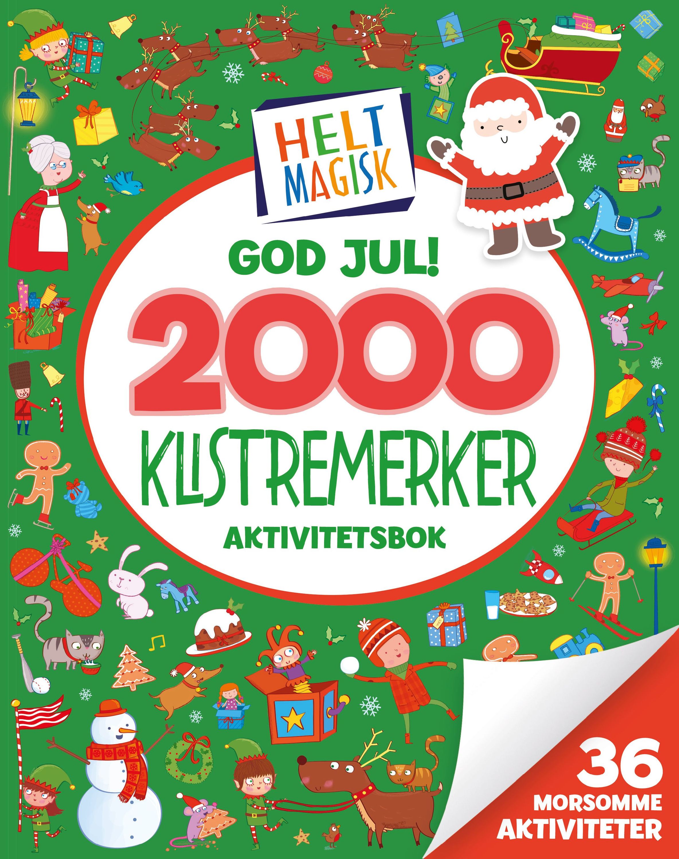 Forsidebilde av God jul! : 2000 klistremerker : aktivitetsbok