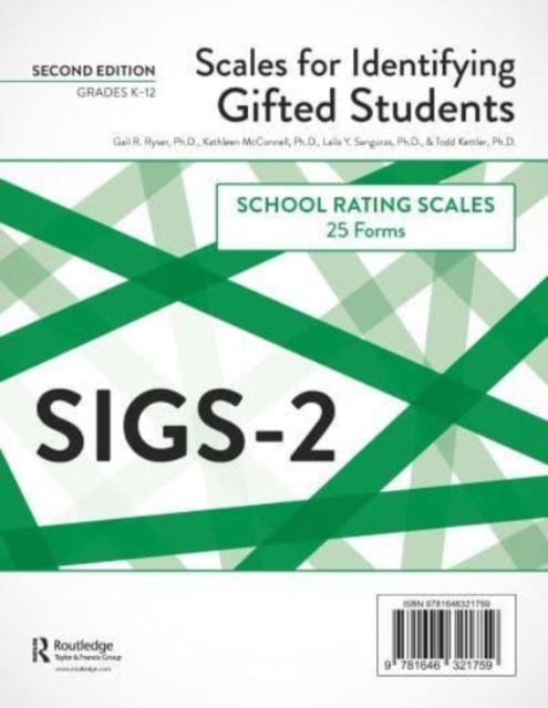 Scales for Identifying Gifted Students (SIGS-2) : School Rating Scale Forms (25 Forms)