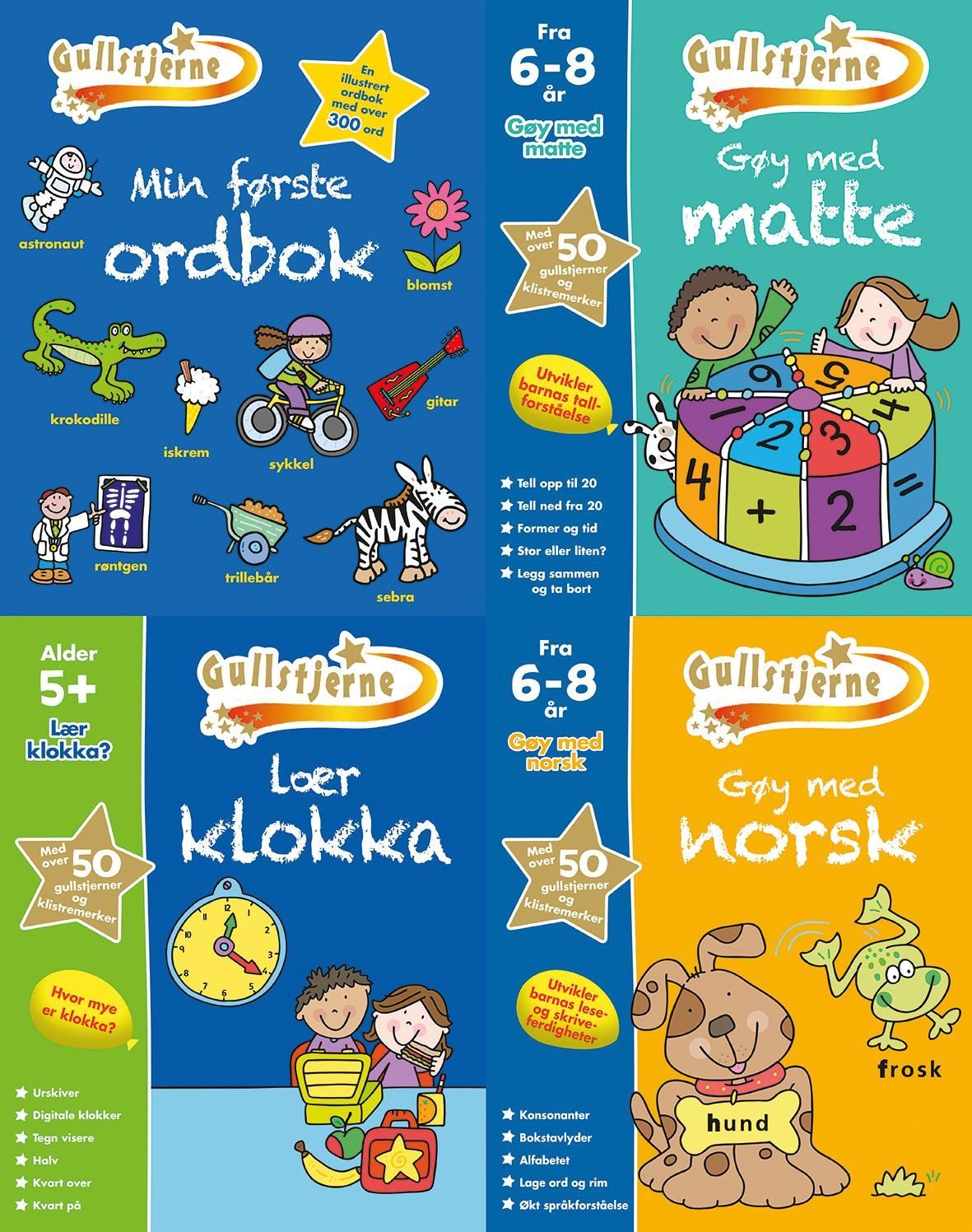 Forsidebilde av Gullstjerne-aktivitetspakke. 6-8 år