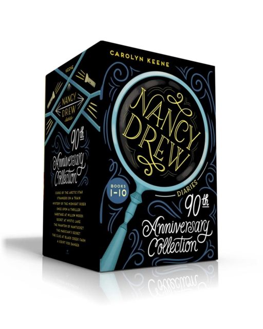 Nancy Drew Diaries 90th Anniversary Collection (Boxed Set) : Curse of the Arctic Star; Strangers on a Train; Mystery of the Midnight Rider; Once Upon a Thriller; Sabotage at Willow Woods; Secret at Mystic Lake; The Phantom of Nantucket; The Magician's Secret; The Clue at Black Creek Farm; A Script for Danger