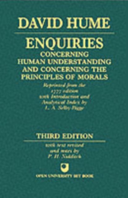 Enquiries concerning Human Understanding and concerning the Principles of Morals
