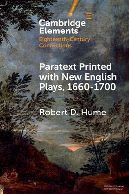 Paratext Printed with New English Plays, 1660–1700