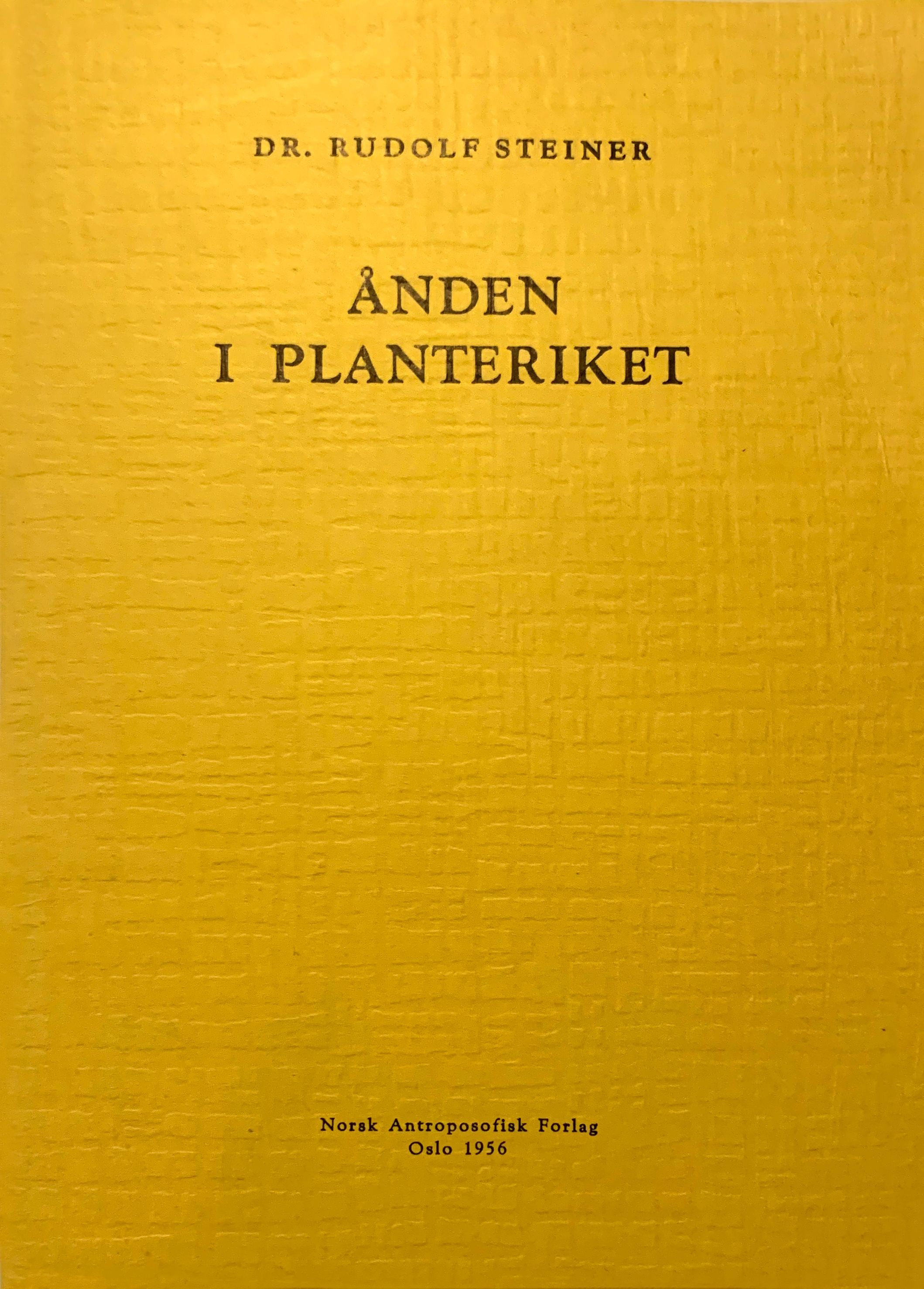 Ånden i planteriket : foredrag i Berlin 8. desember 1910