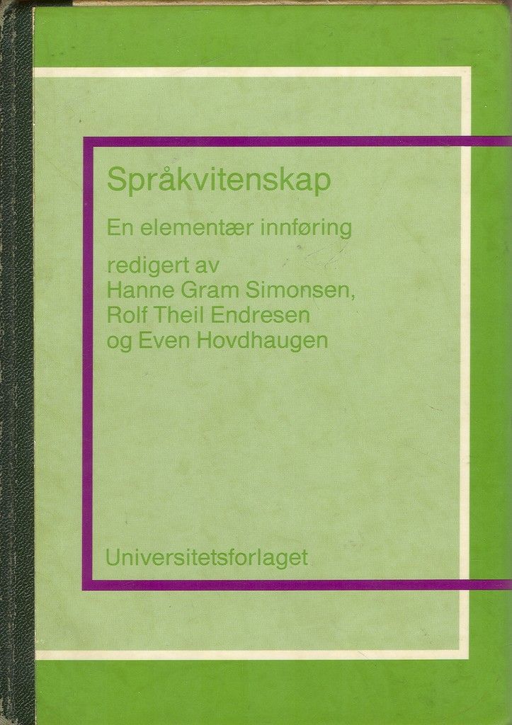 Språkvitenskap : en elementær innføring