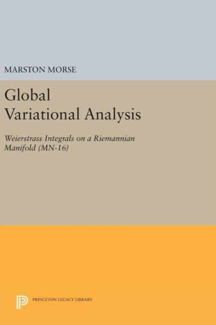 Global Variational Analysis : Weierstrass Integrals on a Riemannian Manifold