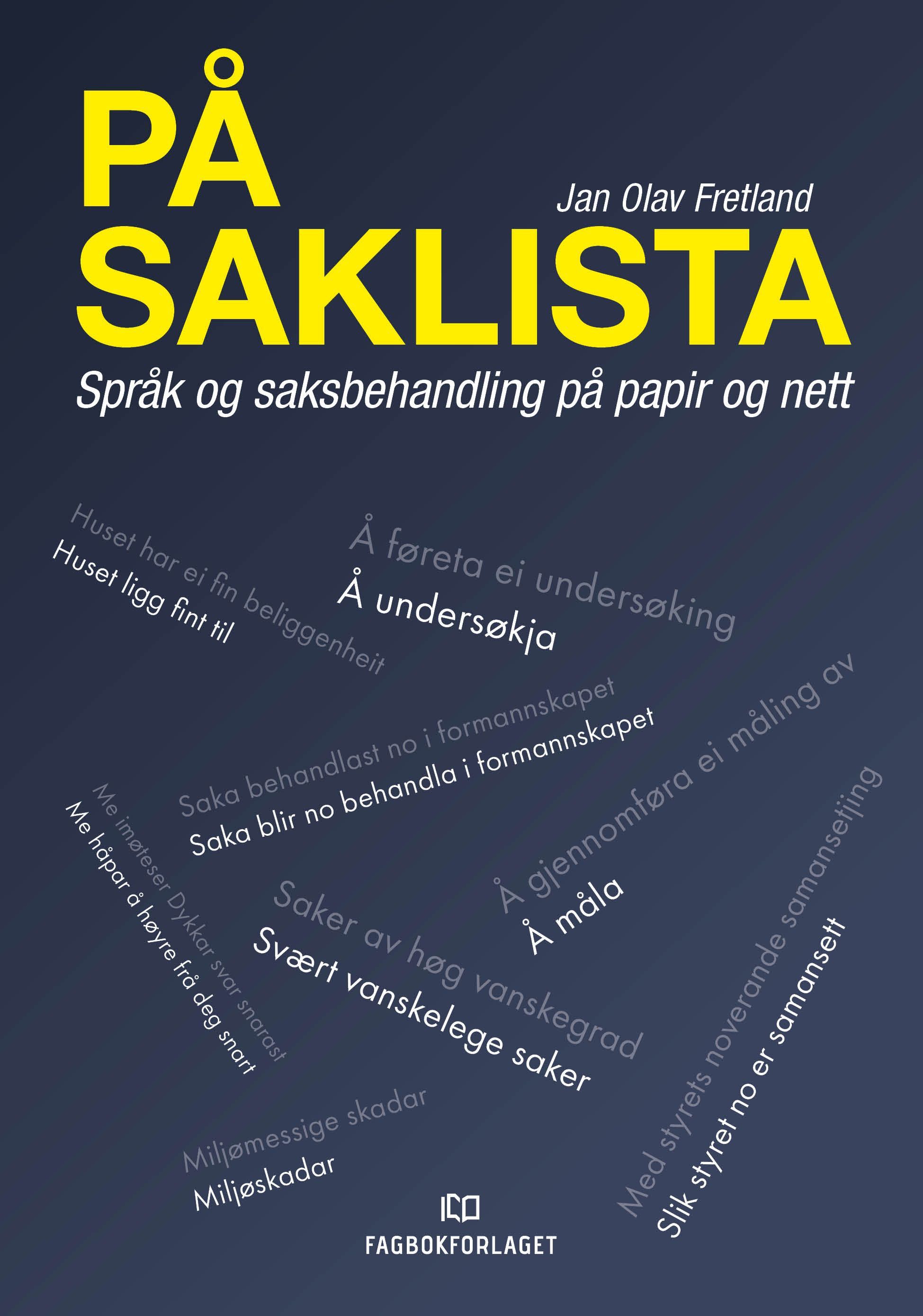 På saklista : språk og saksbehandling på papir og nett