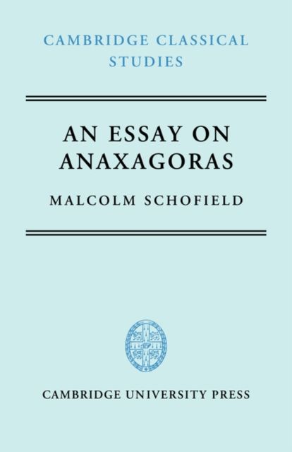 An Essay on Anaxagoras