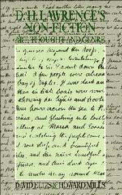 D. H. Lawrence's Non-Fiction : Art, Thought and Genre