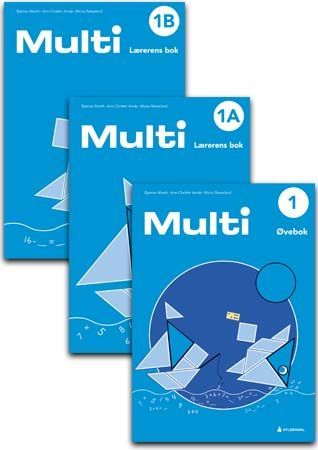 Multi 1, 3. utg. Pakke med Øvebok (20stk) og Lærerens bok A og B : matematikk for barnetrinnet