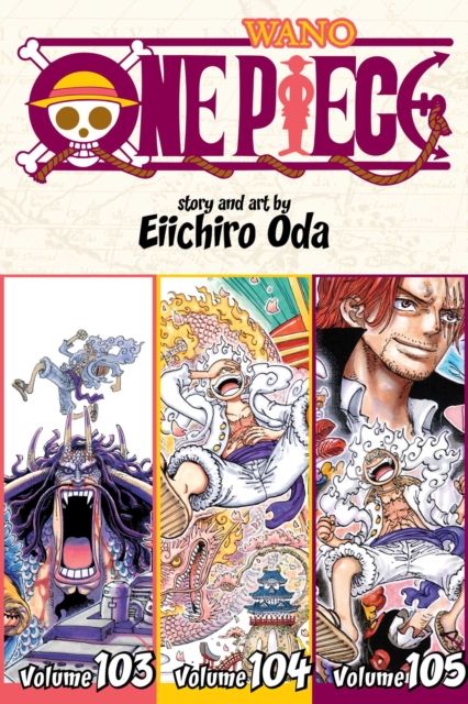 Forsidebilde av One piece. Volume 103, 104, 105