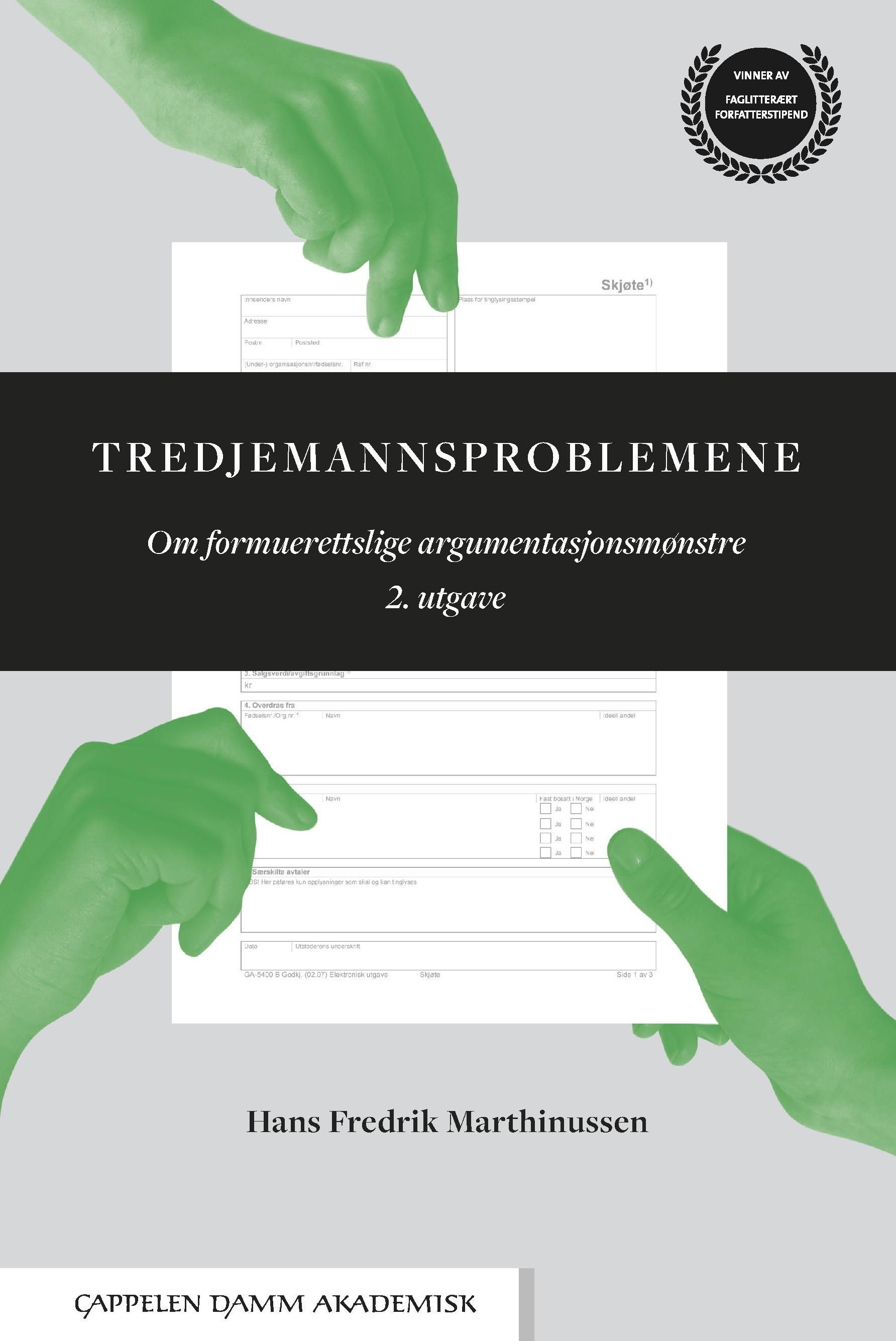 Forsidebilde av Tredjemannsproblemene : om formuerettslige argumentasjonsmønstre