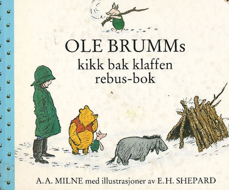 Ole Brumms kikk bak klaffen rebus-bok