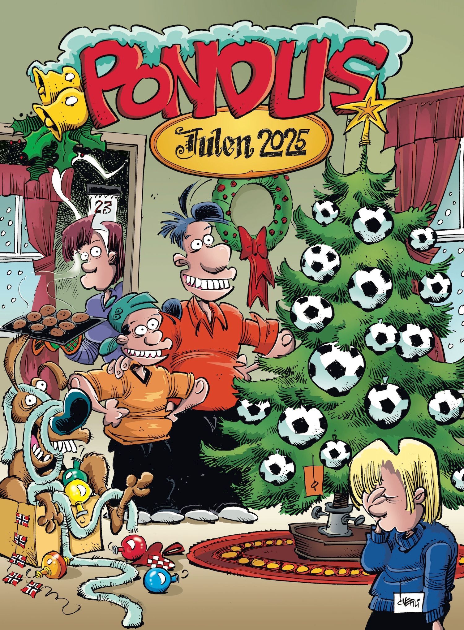 Forsidebilde av Pondus julen 2025