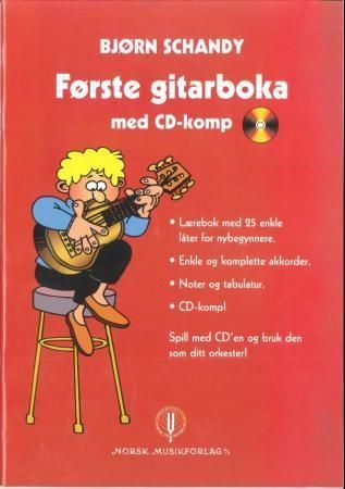 Forsidebilde av Første gitarboka : med CD-komp