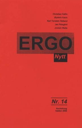 Forsidebilde av Ergonytt nr. 14 : høsten 2000