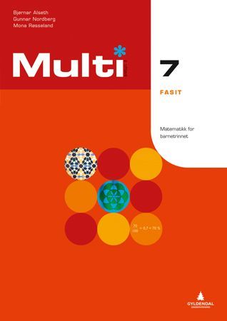 Multi 7, 2. utgave : matematikk for barnetrinnet. Fasit
