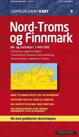 Nord-Troms og Finnmark : bil- og turistkart = tourist map = Touristenkarte = carte touristique
