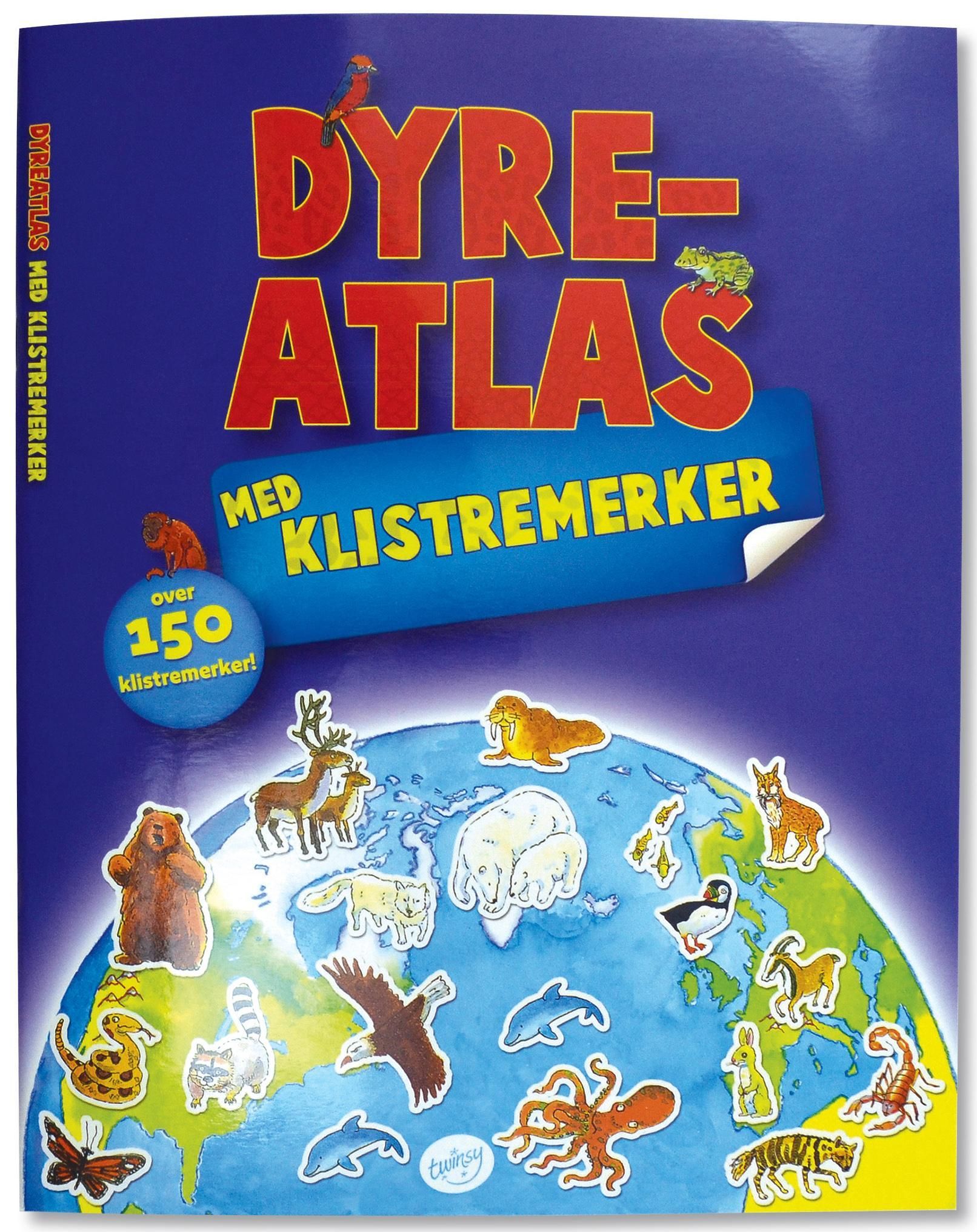 Dyreatlas : med klistremerker