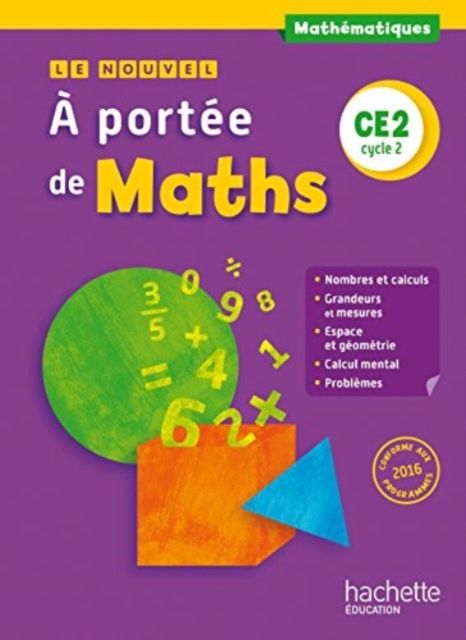Le nouvel A portee de maths - Manuel de l'eleve CE2