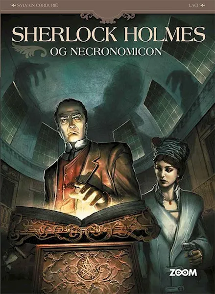 Forsidebilde av Sherlock Holmes og Necronomicon