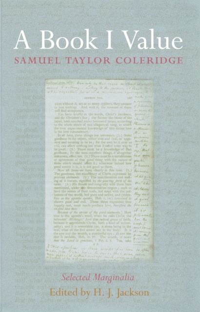 A Book I Value : Selected Marginalia
