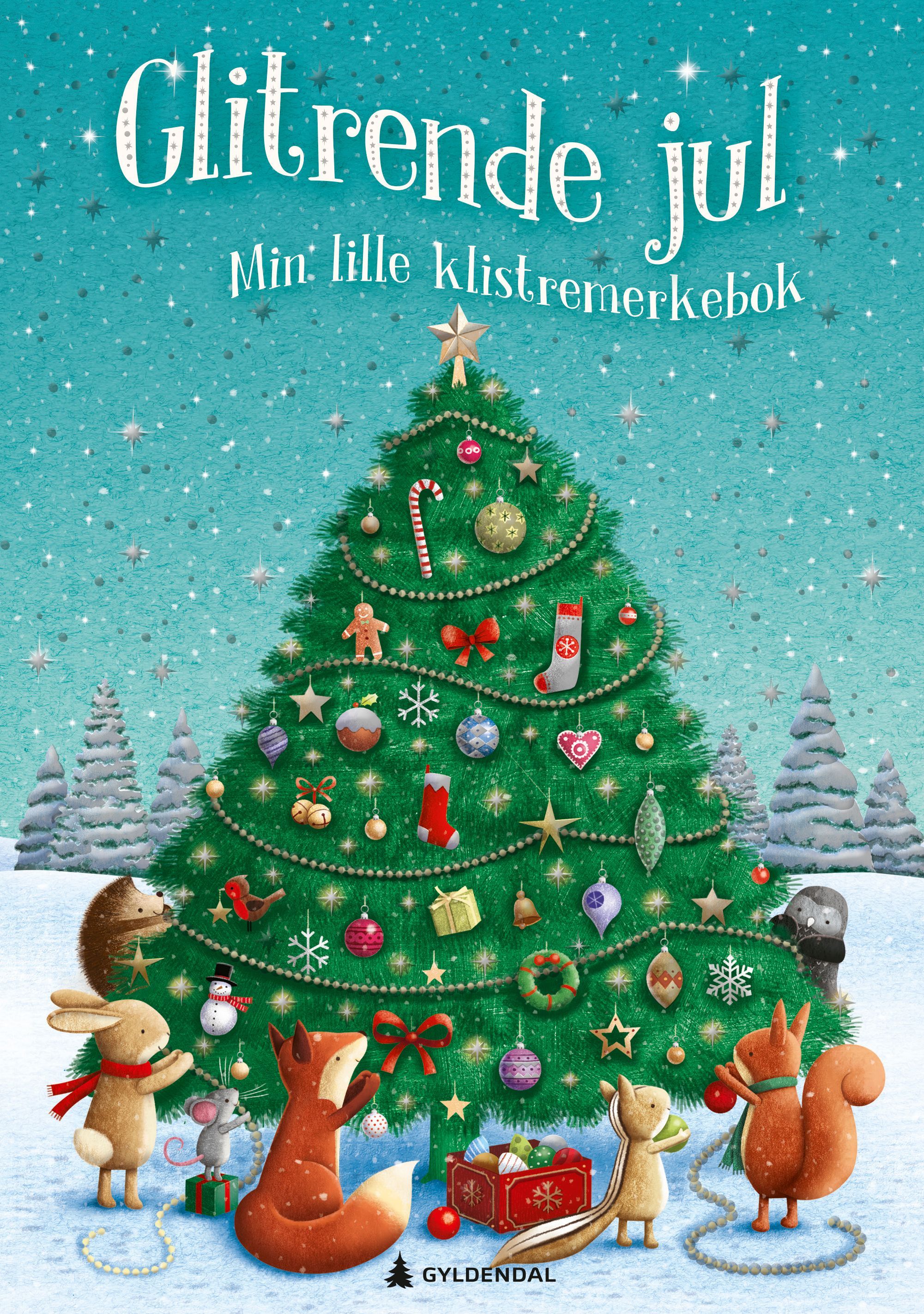 Glitrende jul : min lille klistremerkebok