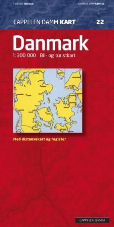 Danmark : bil- og turistkart