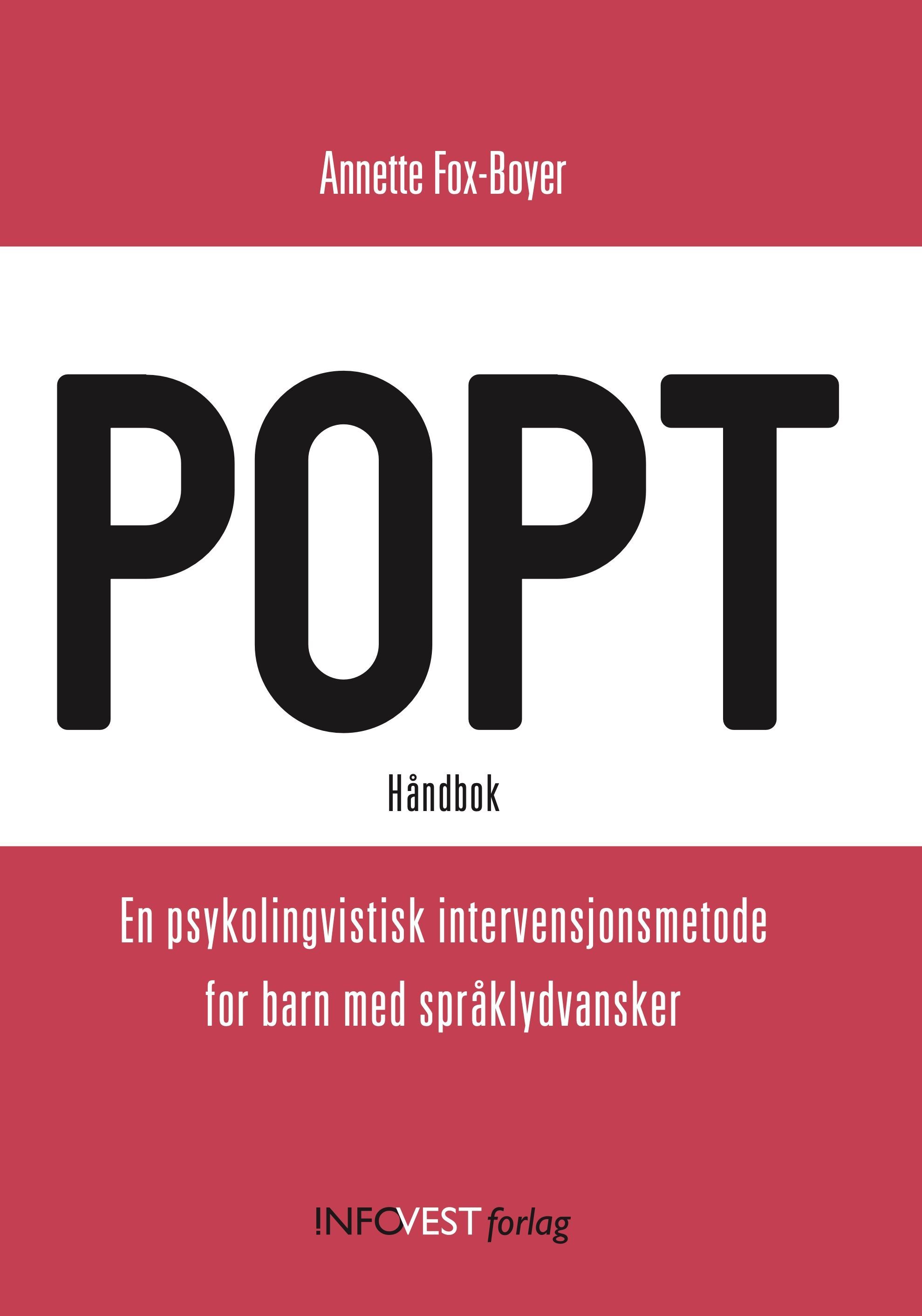 POPT : en psykolingvistisk intervensjonsmetode for barn med språklydvansker : håndbok