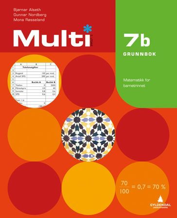 Multi 7b, 2. utgåve : matematikk for barnesteget. Grunnbok