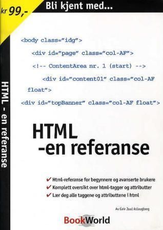 Bli kjent med HTML : en referanse