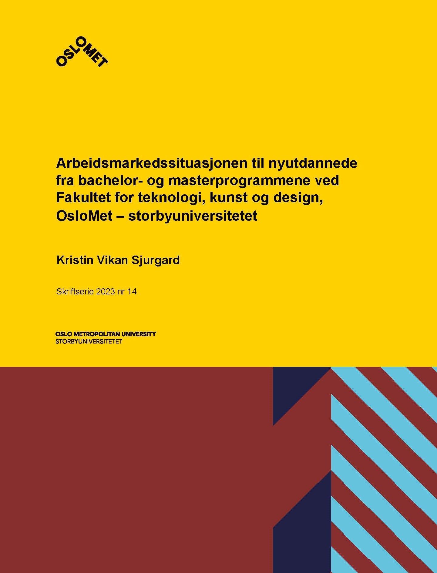 Rekrutteringsmønstre til bachelor- og masterprogrammene ved Fakultet for teknologi, kunst og design, OsloMet - storbyuniversitetet