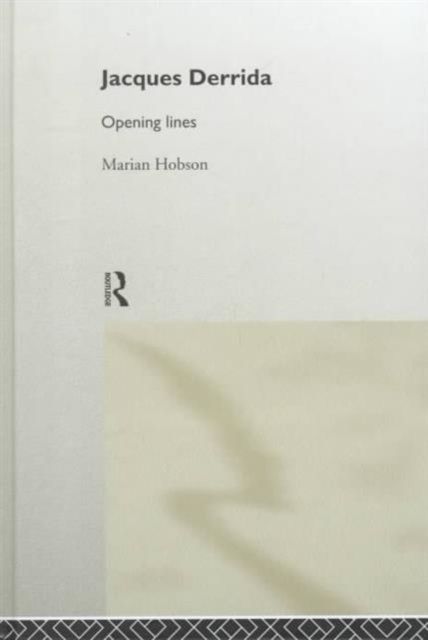 Jacques Derrida : Opening Lines