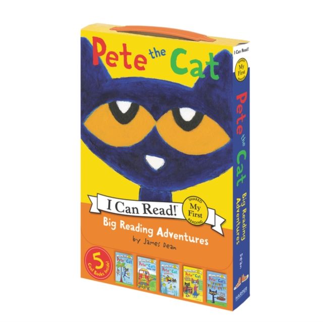 Pete the Cat: Big Reading Adventures : A Box of 5 Groovy Books