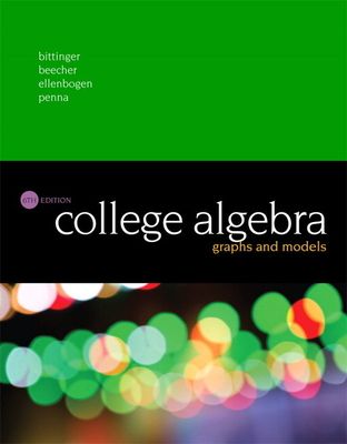 Forsidebilde av College Algebra : Graphs and Models
