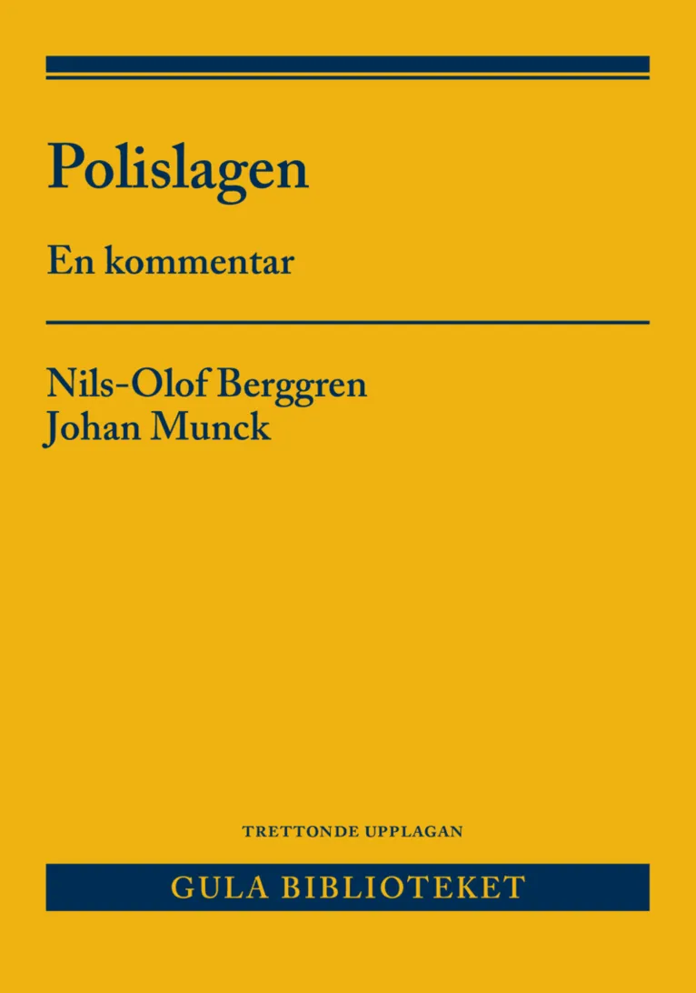 Forsidebilde av Polislagen : en kommentar