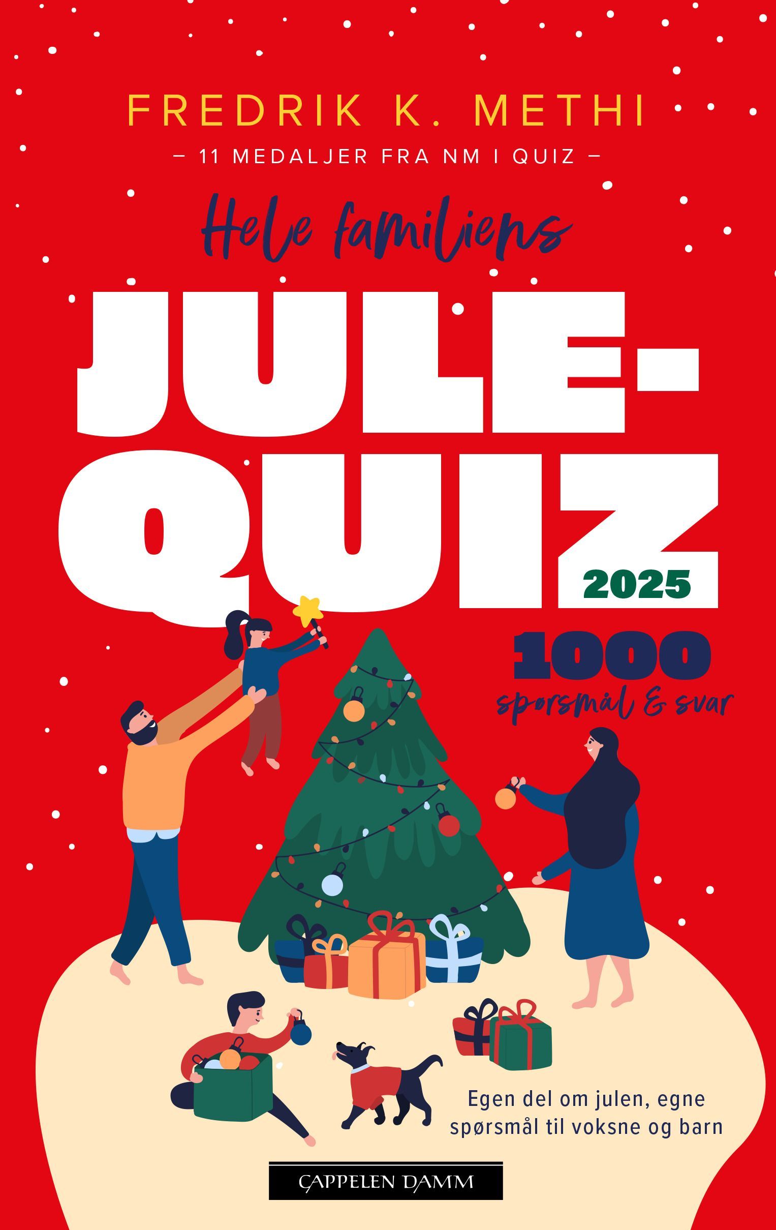 Hele familiens julequiz 2025 : 1000 spørsmål og svar