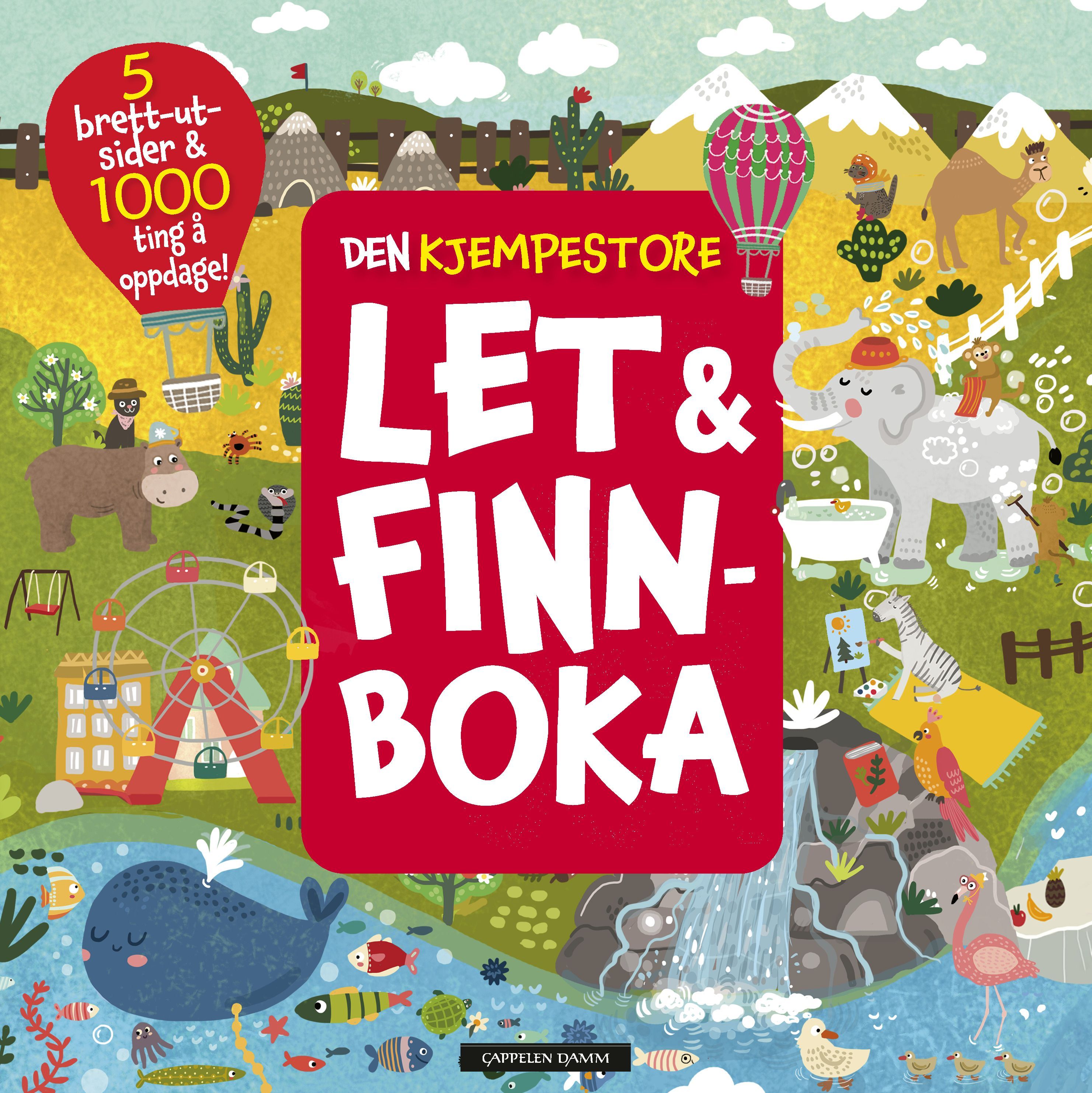 Den kjempestore let & finn-boka : 5 brett-ut-sider & 1000 ting å oppdage!