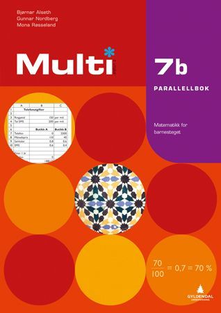 Multi 7b, 2. utgåve : matematikk for barnesteget. Parallellbok