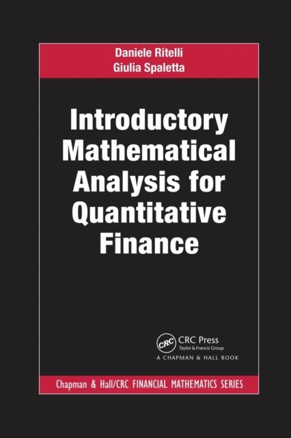Introductory Mathematical Analysis for Quantitative Finance