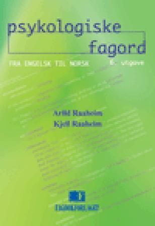Forsidebilde av Psykologiske fagord : fra engelsk til norsk