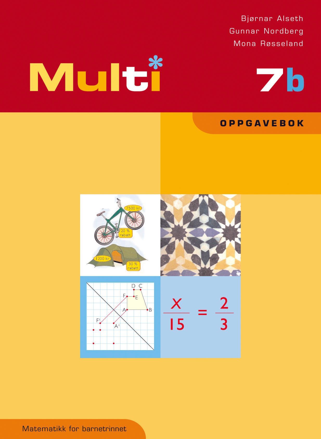 Multi 7b : oppgåvebok : matematikk for barnesteget