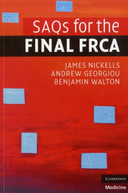 SAQs for the Final FRCA