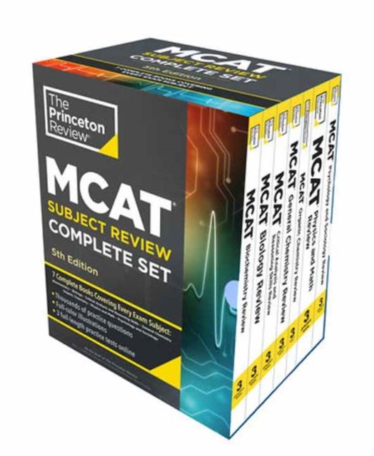 Princeton Review MCAT Subject Review Complete Box Set, 5th Edition : 7 Complete Books + 3 Online Practice Tests