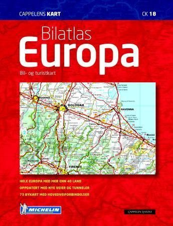 Bilatlas Europa : bil- og turistkart