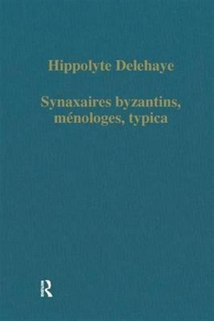 Forsidebilde av Synaxaires byzantins, meloges, typica