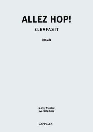 Allez hop! 1 : elevfasit