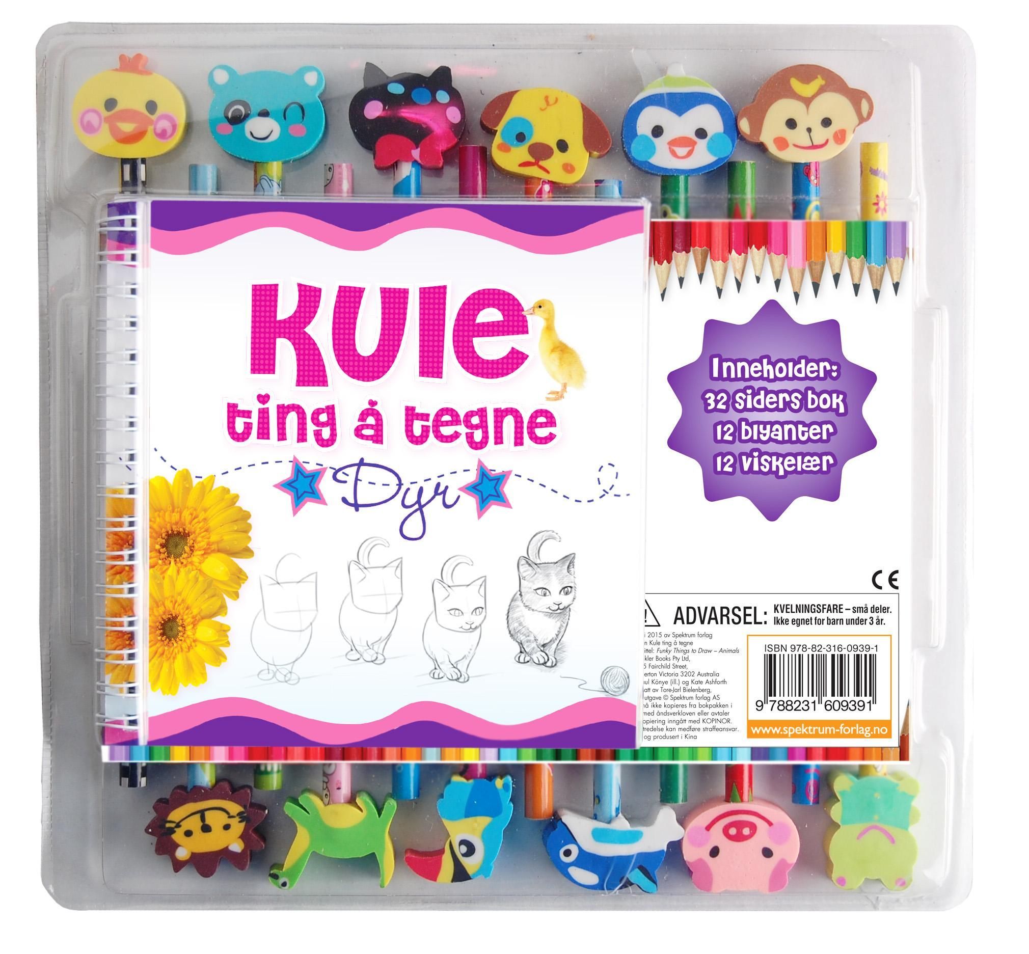 Kule ting å tegne : dyr